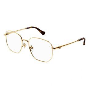 NWT GUCCI EYEGLASSES WOMEN GOLD GEOMETRIC EYEWEAR GUCCI